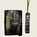 Mini Dark Chocolate A6 classic brown leather with refined elegance and timeless appeal