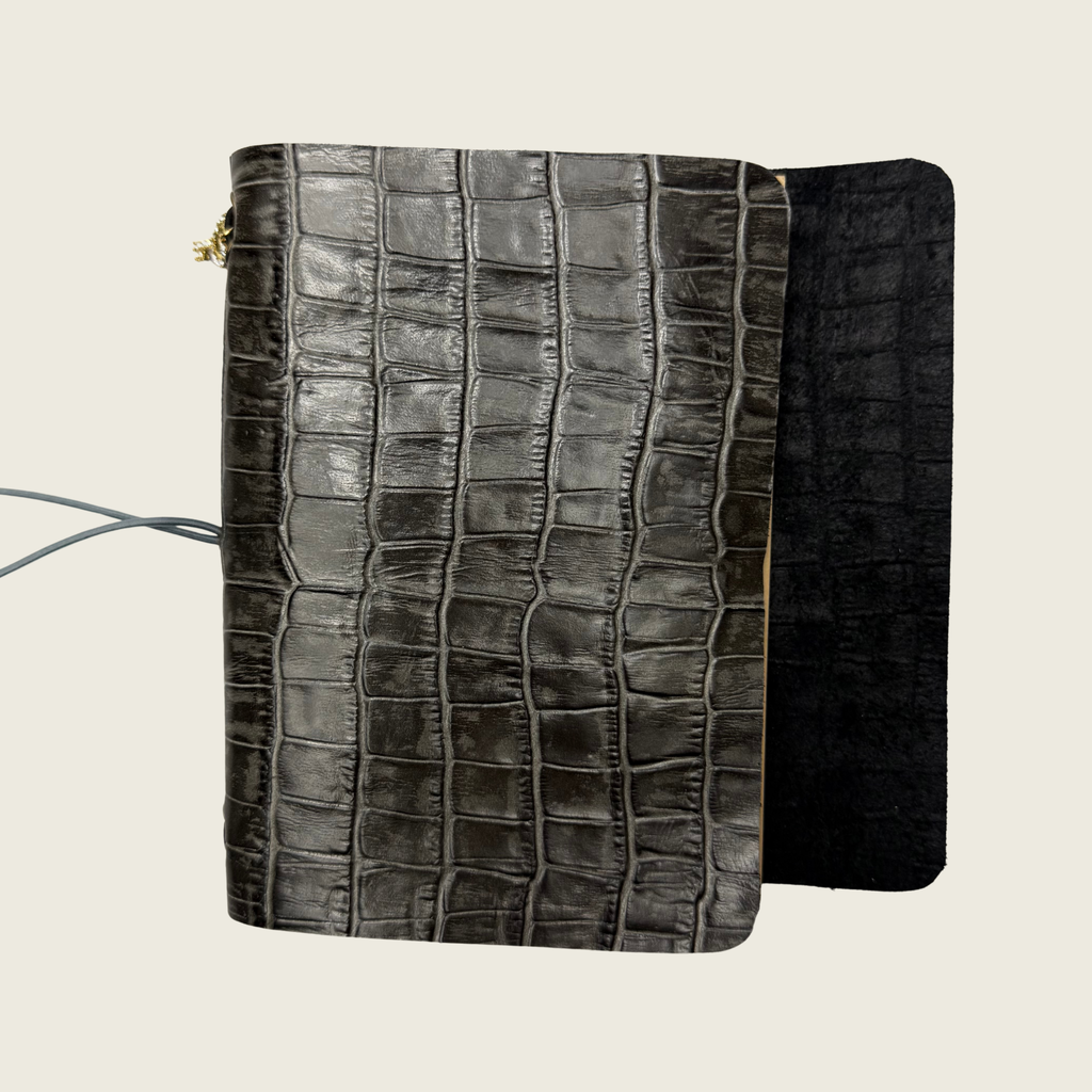 Mini Lava Smoke A6 grey embossed undertone, classy and original