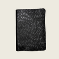A6 insert 4 soft black classic leather with a delicate embossed texture