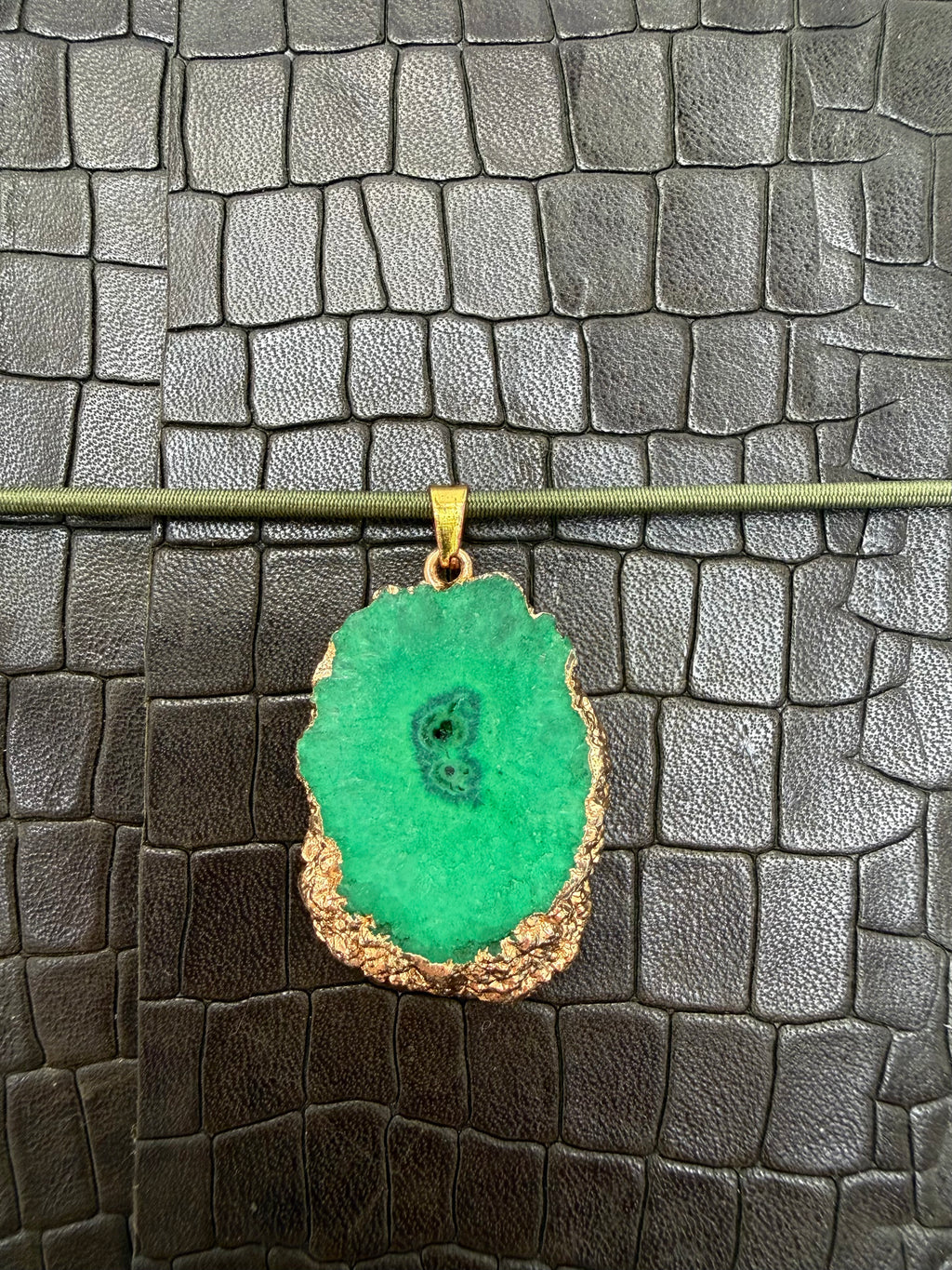 Dark forest A5 in a dark beautiful green leather with a rich timeless character