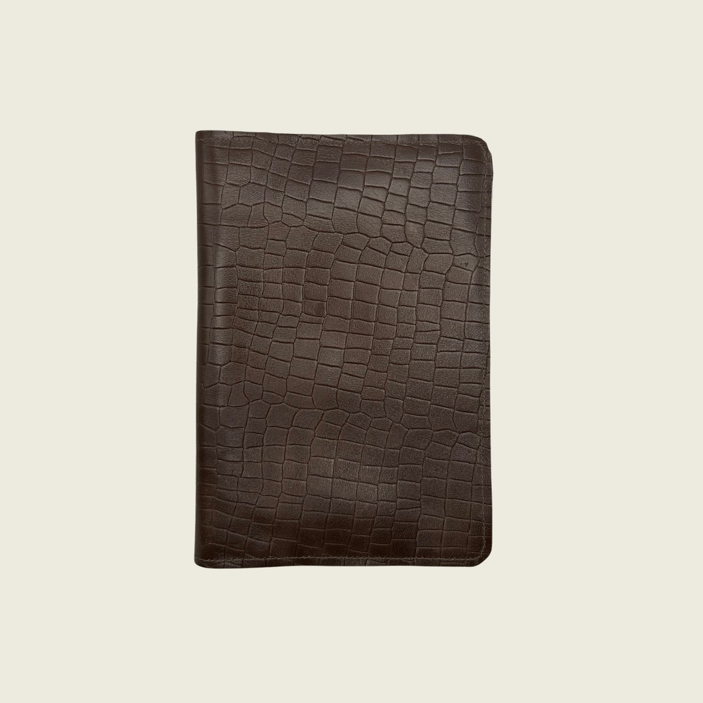 A5 insert 5 Soft textured classic brown leather