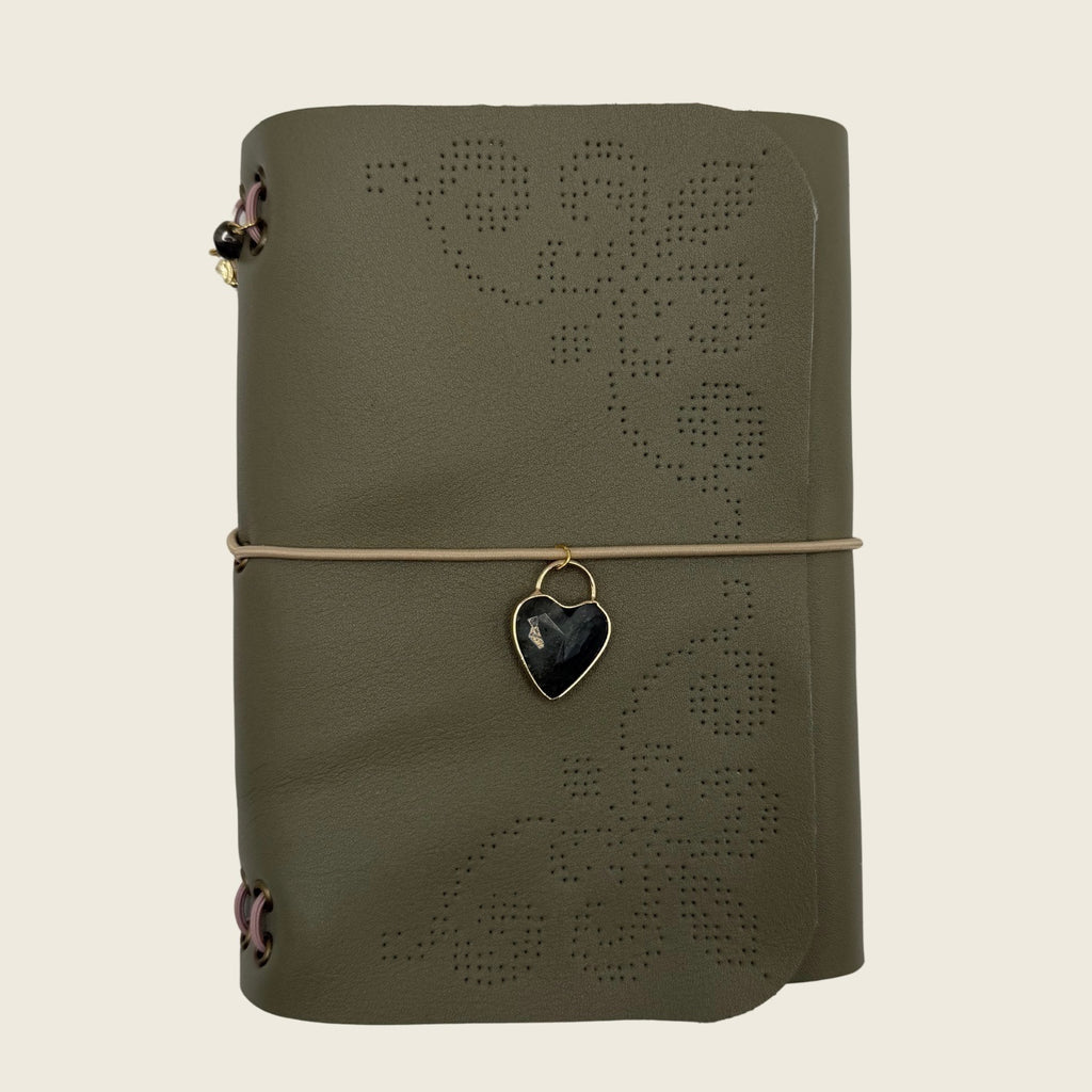 Mini Soft olive A6 Muted velvety finish, balancing gentle green hues with a refined, powdery undertone. Calm and sophisticated.