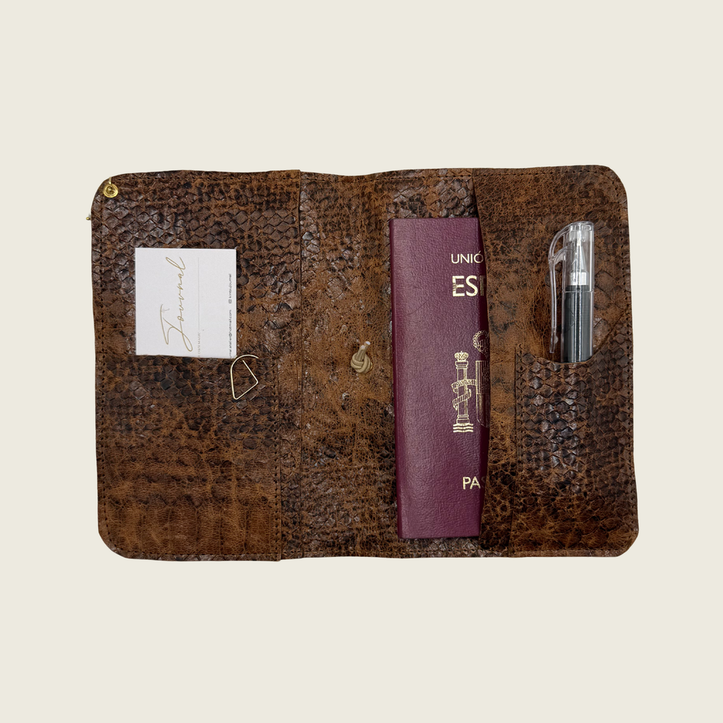 Rich warm brown in a natural textured finish, evoques a heritage feeling.